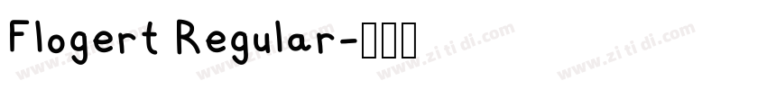 Flogert Regular字体转换